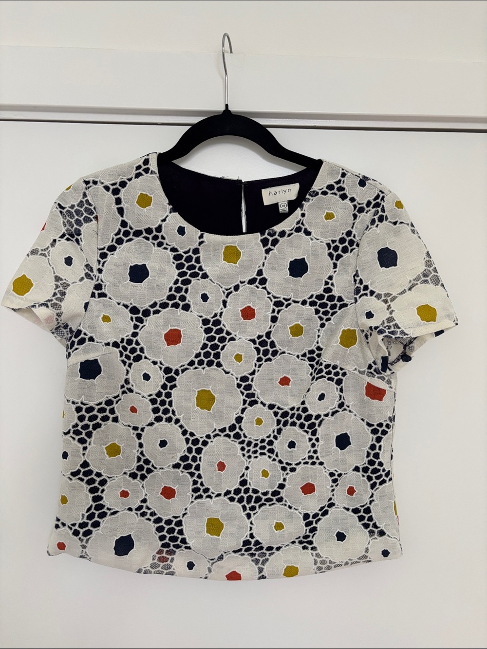 Anthropologie Harlyn Daisy Dot Midi Top - Picture 4 of 9